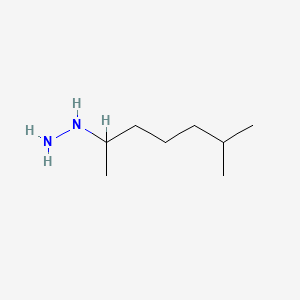 molecular formula C8H20N2 B12446262 6-Methyl-2-heptylhydrazine CAS No. 7535-34-4