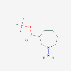 molecular formula C11H22N2O2 B12446320 Tert-butyl 1-aminoazepane-3-carboxylate 