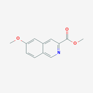 molecular formula C12H11NO3 B12446333 Methyl 6-methoxyisoquinoline-3-carboxylate 