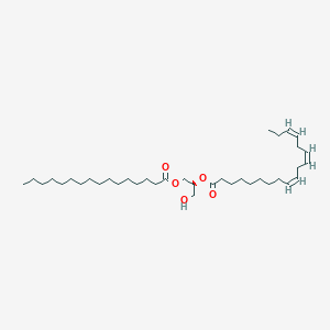 molecular formula C37H66O5 B1244636 DG(16:0/18:3(9Z,12Z,15Z)/0:0) 