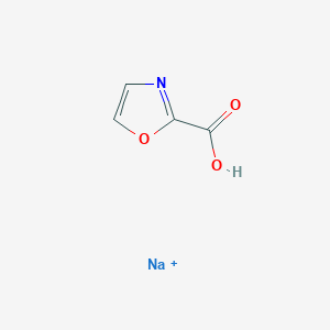 molecular formula C4H3NNaO3+ B12446363 Oxazole-2-carboxylic acid, sodium salt 