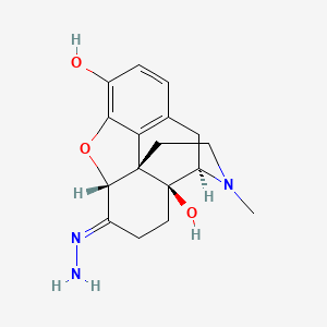 molecular formula C17H21N3O3 B1244637 Oxymorphone hydrazone CAS No. 73697-35-5