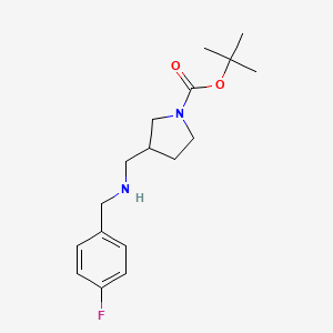 molecular formula C17H25FN2O2 B12446377 1-Boc-3-[(4-fluorobenzylamino)methyl]pyrrolidine CAS No. 887591-02-8