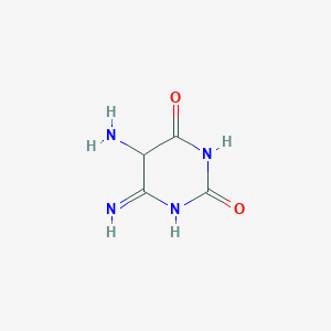 molecular formula C4H6N4O2 B12446381 2,4(3H,5H)-Pyrimidinedione, 5,6-diamino- 