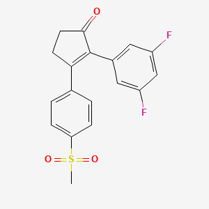 molecular formula C18H14F2O3S B1244643 Unii-pvd44GF6Y4 