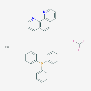 molecular formula C31H24CuF3N2P B12446433 Phen trifluoromethyl group triphenylphosphine copper 