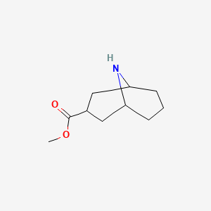 molecular formula C10H17NO2 B12446468 Methyl 9-azabicyclo[3.3.1]nonane-3-carboxylate 