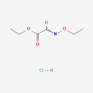 molecular formula C6H12ClNO3 B12446519 Ethyl ethoxyiminoacetate hydrochloride 