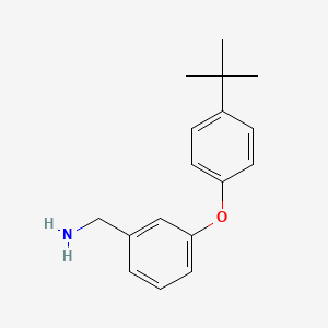 molecular formula C17H21NO B12446551 3-(4-Tert-butyl-phenoxy)benzylamine CAS No. 887582-95-8