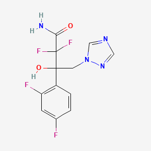 3-(2,4-difluorophenyl)-2,2-difluoro-3-hydroxy-4-(1H-1,2,4-triazol-1-yl)butanamide