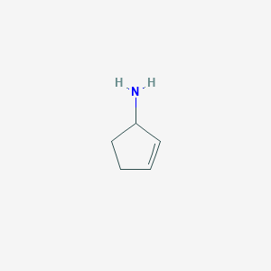 molecular formula C5H9N B12446624 Cyclopent-2-en-1-amine 