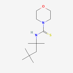 molecular formula C13H26N2OS B12446656 N-(2,4,4-trimethylpentan-2-yl)morpholine-4-carbothioamide 