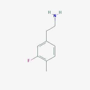 molecular formula C9H12FN B12446786 2-(3-Fluoro-4-methylphenyl)ethanamine CAS No. 771581-56-7