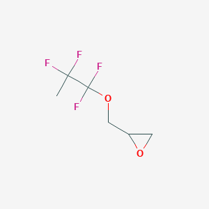 molecular formula C6H8F4O2 B12446808 1,1,2,2-Tetrafluoropropyl glycidyl ether 