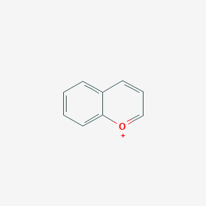 molecular formula C9H7O+ B1244687 Chromenylium 