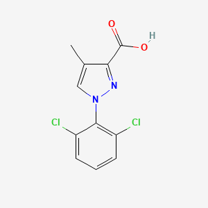 molecular formula C11H8Cl2N2O2 B12447008 1-(2,6-dichlorophenyl)-4-methyl-1H-pyrazole-3-carboxylic acid 