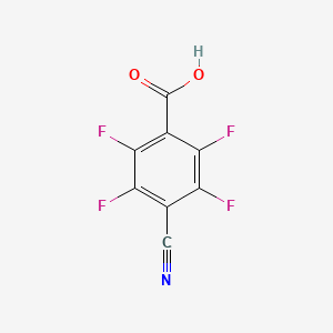 molecular formula C8HF4NO2 B12447072 4-Cyano-2,3,5,6-tetrafluorobenzoic acid CAS No. 17823-39-1