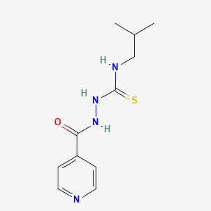 molecular formula C11H16N4OS B12447085 N-(2-methylpropyl)-2-(pyridin-4-ylcarbonyl)hydrazinecarbothioamide 