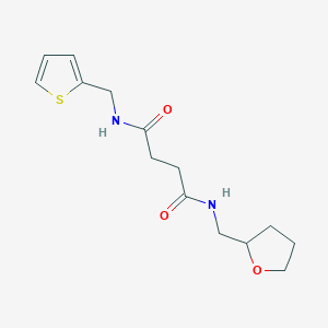 molecular formula C14H20N2O3S B12447089 N-(tetrahydrofuran-2-ylmethyl)-N'-(thiophen-2-ylmethyl)butanediamide 