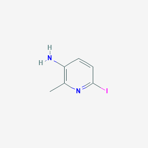 molecular formula C6H7IN2 B12447124 6-Iodo-2-methylpyridin-3-amine 