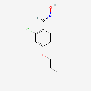 molecular formula C11H14ClNO2 B12447141 4-Butoxy-2-chloro benzaldoxime 