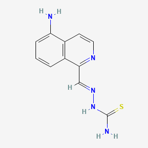 molecular formula C11H11N5S B1244716 [(5-Aminoisoquinolin-1-yl)methylideneamino]thiourea 