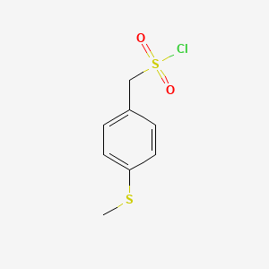 molecular formula C8H9ClO2S2 B12447174 (4-Methylsulfanylphenyl)methanesulfonyl chloride 