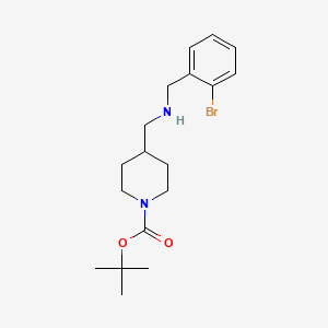 molecular formula C18H27BrN2O2 B12447175 1-Boc-4-[(2-bromo-benzylamino)-methyl]-piperidine CAS No. 887581-75-1