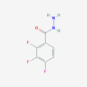 molecular formula C7H5F3N2O B12447186 2,3,4-Trifluorobenzohydrazide 