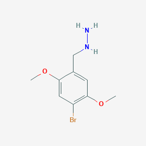 molecular formula C9H13BrN2O2 B12447193 [(4-Bromo-2,5-dimethoxyphenyl)methyl]hydrazine CAS No. 926230-23-1