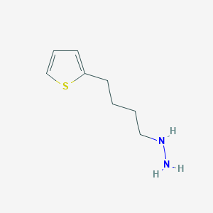 molecular formula C8H14N2S B12447228 1-[4-(Thiophen-2-YL)butyl]hydrazine CAS No. 1016526-90-1