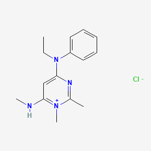4-Ethylphenylamino-1,2-dimethyl-6-methylaminopyrimidinium chloride