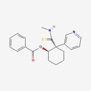 [(1R,2S)-2-(methylcarbamothioyl)-2-pyridin-3-ylcyclohexyl] benzoate