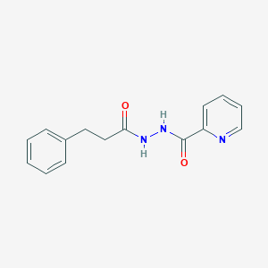 molecular formula C15H15N3O2 B12447266 N'-(3-phenylpropanoyl)pyridine-2-carbohydrazide 