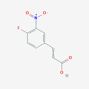 molecular formula C9H6FNO4 B12447300 4-Fluoro-3-nitrocinnamic acid 