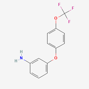 molecular formula C13H10F3NO2 B12447307 3-(4-Trifluoromethoxy-phenoxy)-phenylamine CAS No. 436151-35-8
