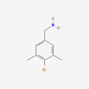 molecular formula C9H12BrN B12447313 (4-Bromo-3,5-dimethylphenyl)methanamine 