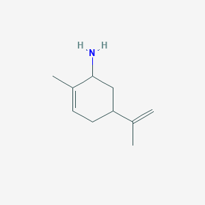 molecular formula C10H17N B12447359 5-Isopropenyl-2-methyl-cyclohex-2-enylamine CAS No. 53567-64-9