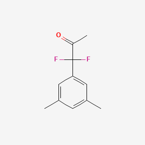 molecular formula C11H12F2O B12447393 1-(3,5-Dimethylphenyl)-1,1-difluoropropan-2-one 