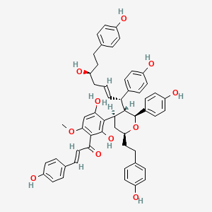 molecular formula C54H54O11 B1244746 Blepharocalyxin E 