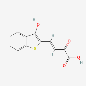 trans-4-(3-Hydroxy-1-benzothiophen-2-yl)-2-oxobut-3-enoic acid
