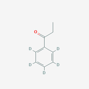 molecular formula C9H10O B124475 1-(2,3,4,5,6-五氘代苯基)丙-1-酮 CAS No. 54419-23-7