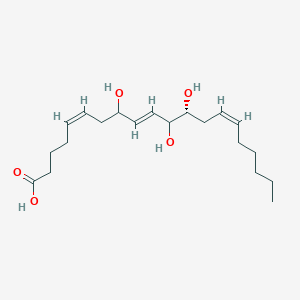 (5Z,9E,12S,14Z)-8,11,12-trihydroxyicosa-5,9,14-trienoic acid