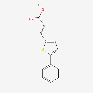 molecular formula C13H10O2S B12447585 3-(5-phenylthiophen-2-yl)prop-2-enoic Acid 
