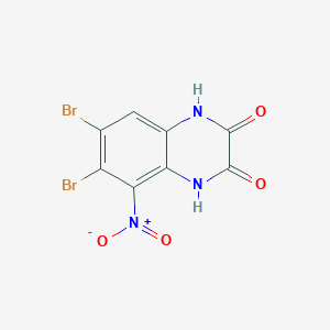 5-Nitro-6,7-dibromo-1,4-dihydro-2,3-quinoxalinedione