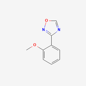 molecular formula C9H8N2O2 B12447610 3-(2-Methoxyphenyl)-1,2,4-oxadiazole 
