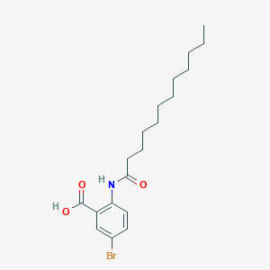 molecular formula C19H28BrNO3 B12447632 5-Bromo-2-(dodecanoylamino)benzoic acid 
