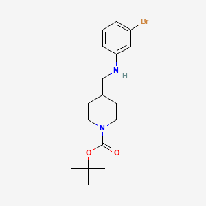 molecular formula C17H25BrN2O2 B12447666 1-Boc-4-[(3-bromo-phenylamino)-methyl]-piperidine CAS No. 887581-59-1