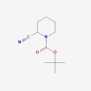 molecular formula C11H18N2O2 B124477 叔丁基2-氰基哌啶-1-羧酸酯 CAS No. 153749-89-4