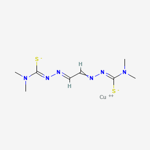 Copper (II) pyruvaldehyde bis(N(4)-dimethylthiosemicarbazone)